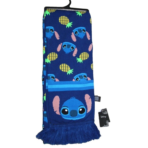 Disney Stitch Pineapple Knit Scarf Hot Topic Exclusive  One Size Collaboration - Picture 11 of 11